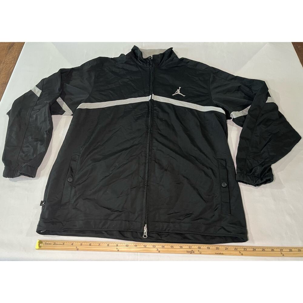 Nike Air Jordan Jacket Mens XL Black Track Nike Dri-Fit Full-Zip Jumpman
